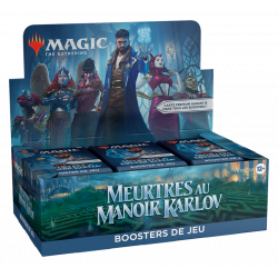 Boite de 36 boosters de jeu Magic Meurtres au Manoir Karlov