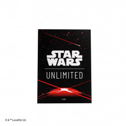 Sleeves x60  Space Red  - Black Star Wars™: Unlimited