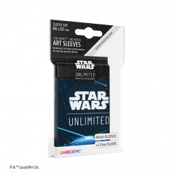 Sleeves x60  Space Blue - Black Star Wars™: Unlimited