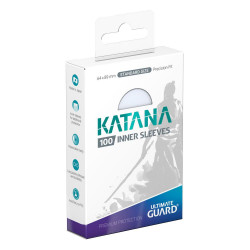 Protèges cartes  X100 - Katana Inner Sleeves Transparent - Standard Size