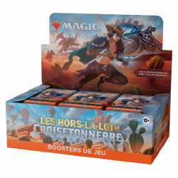 Boite de 36 boosters de jeu Magic Les Hors-la-loi de Croisetonnerre