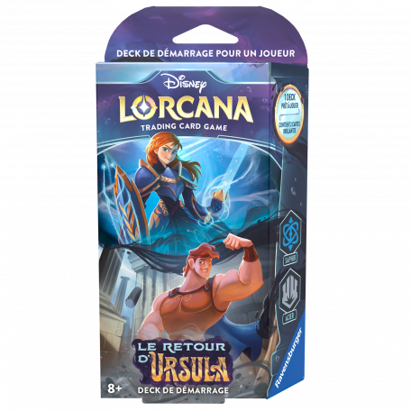 Disney Lorcana : Deck de Démarrage - Le retour d'Ursula - Anna / Hercule - Précommande à partir du 18/04/2024