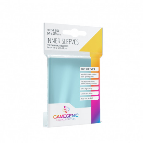 Protèges cartes  Inner Sleeves Perfect Fit x100 - Clear