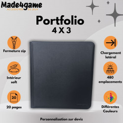 Portfolio 480 - 24-Pocket (Quadrow) Noir - Made4Game