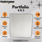Portfolio 480 - 24-Pocket (Quadrow) Blanc - Made4Game