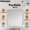 Portfolio 480 - 24-Pocket (Quadrow) Blanc - Made4Game