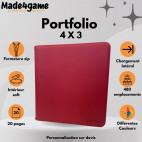 Portfolio 480 - 24-Pocket (Quadrow) Rouge- Made4Game
