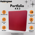 Portfolio 480 - 24-Pocket (Quadrow) Rouge- Made4Game