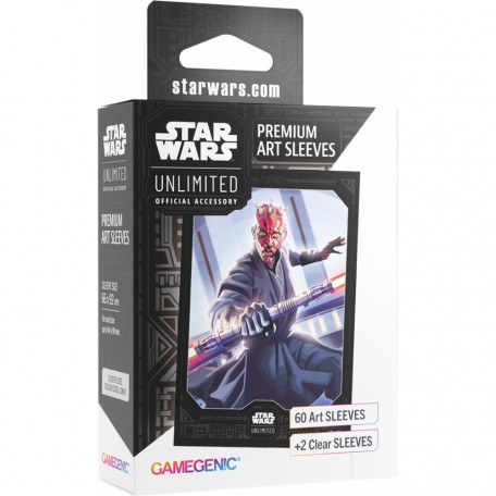 Star Wars Unlimited - Protèges Cartes Standard - Premium Art Sleeves - Darth Maul