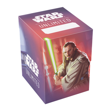 Star Wars Unlimited - Deck Box et Rangement - Soft Crate - Qui-Gon Jin