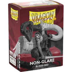Protèges cartes - Deck Box x100 Non Glare -  Blood Red