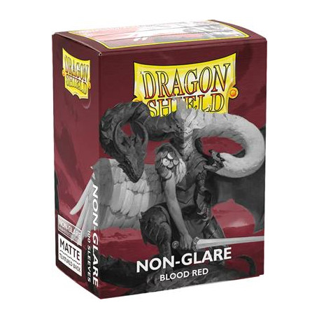 Protèges cartes - Deck Box x100 Non Glare -  Blood Red
