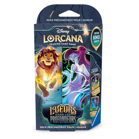 Deck de Démarrage Disney Lorcana : Lueurs dans les profondeurs - Simba / Megara