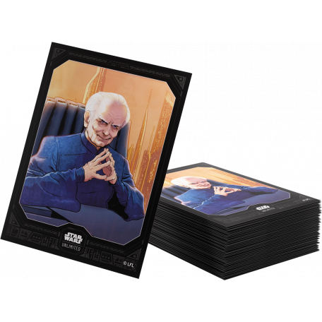 Star Wars Unlimited - Protèges Cartes Standard - Premium Art Sleeves - Palpatine