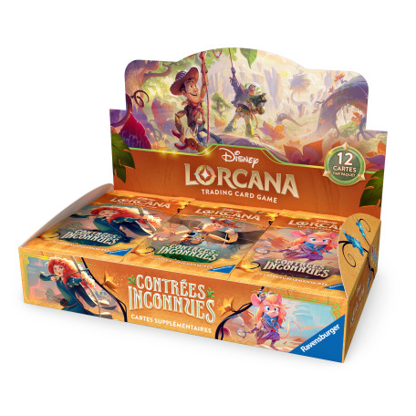 Boîte de 24 Boosters Disney Lorcana - 12 : Contrées Inconnues