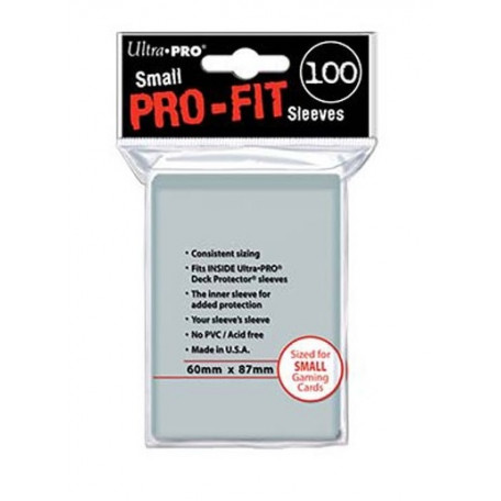 Protèges cartes  X100 - Pro-Fit Transparent - Samll Size