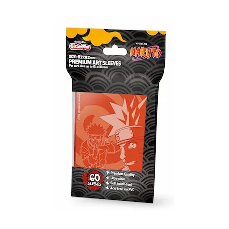 Naruto - Protèges Cartes Standard X60 - Orange Naruto