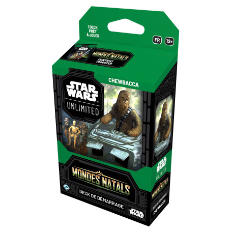 Deck de démarrage Star Wars: Unlimited - HMW : Mondes Natals - Chewbacca