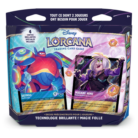 Deck préconstruits pour 2 joueurs Disney Lorcana - 14 : Hyperia City - Technologie brillante & Magie folle