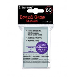 Protèges cartes  X50 - Board Game Sleeves - Mini Euro Size 44mm x 68mm