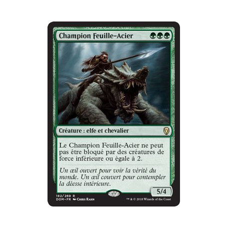 Champion Feuille-Acier / Steel Leaf Champion