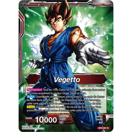 BT2-001	Vegetto // Vegetto Super Saiyan, guerrier fusionné