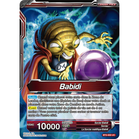 BT2-003 Babidi // Babidi, Initiateur du Mal