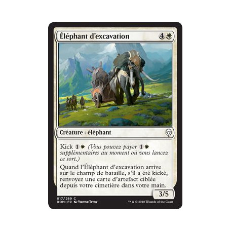 Éléphant d'excavation / Excavation Elephant