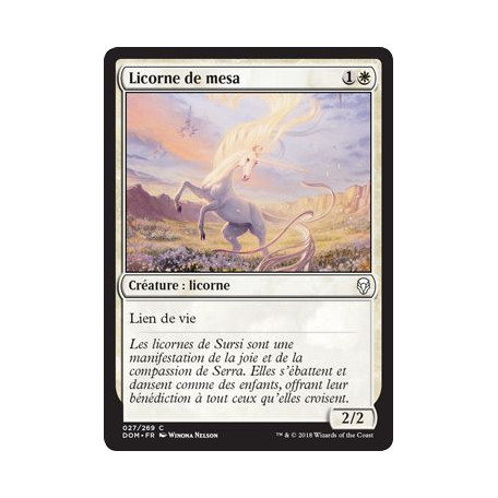Licorne de mesa / Mesa Unicorn