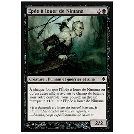 Épée à louer de Nimana / Nimana Sell-Sword