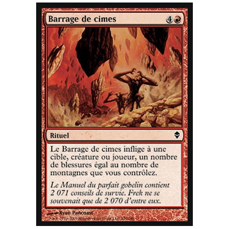 Barrage de cimes / Spire Barrage