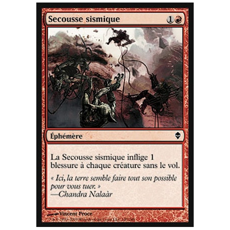 Secousse sismique / Seismic Shudder