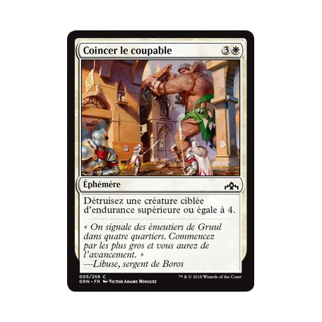 Coincer le coupable / Coincer le coupable