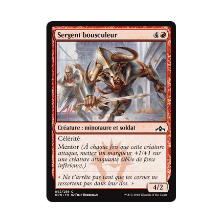 Sergent bousculeur / Barging Sergeant