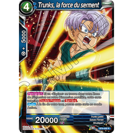 BT4-032 Trunks, la force du serment