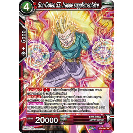 Goku Black Dragon Ball Super Card Game l'avènement du désespoir BT2-036 UC-VF 