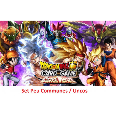 Dragon Ball Super Card Game  : Set Unco / Peu communes Colossal Warfare - série 4