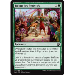 Début des festivités / Commencement of Festivities