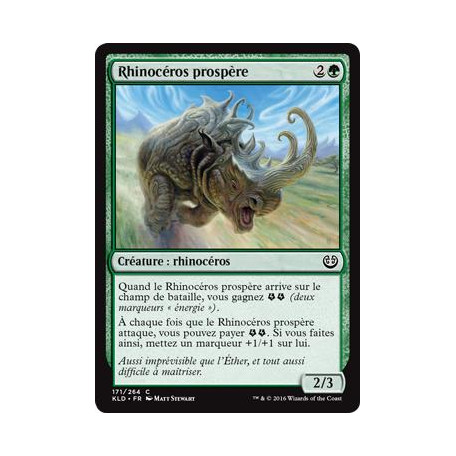 Rhinocéros prospère / Thriving Rhino