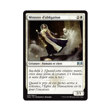 Ministre d'obligation / Ministrant of Obligation