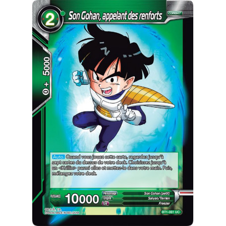 BT1-061 Son Gohan, appelant des renforts
