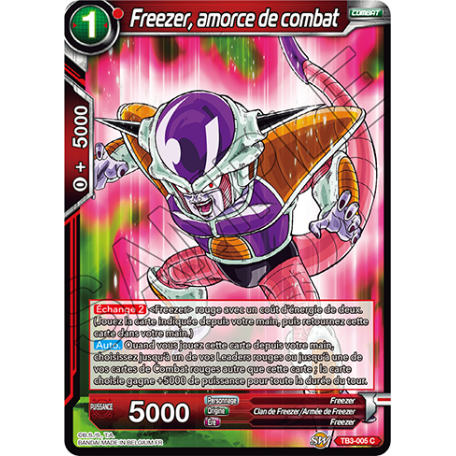 TB3-005 Freezer, Amorce de combat