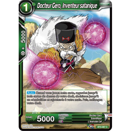BT3-067 Docteur Gero, Inventeur satanique