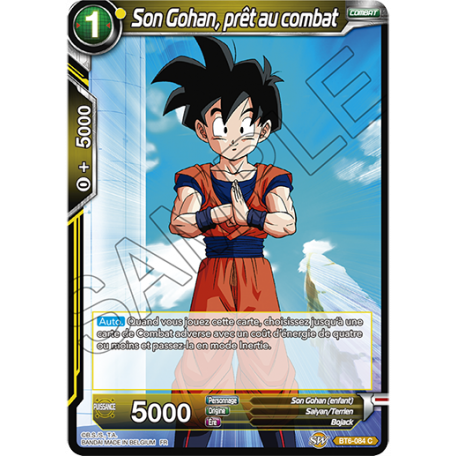BT6-084 Son Gohan, prêt au combat