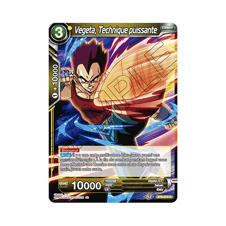 BT8-073 Vegeta, Technique puissante