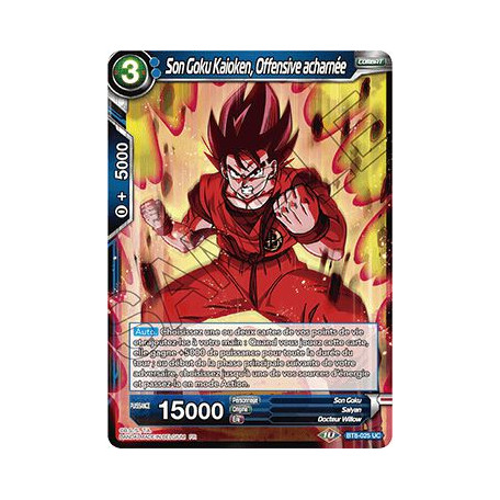 BT8-025 Son Goku Kaioken, Offensive acharnée