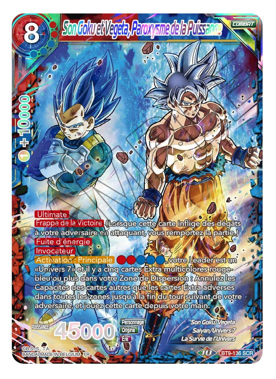 BT9-136-SCR - Son Goku et Vegeta, Paroxysme de la Puissance